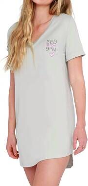 NEW HELLO MELLO v-neck sleep shirt in gray